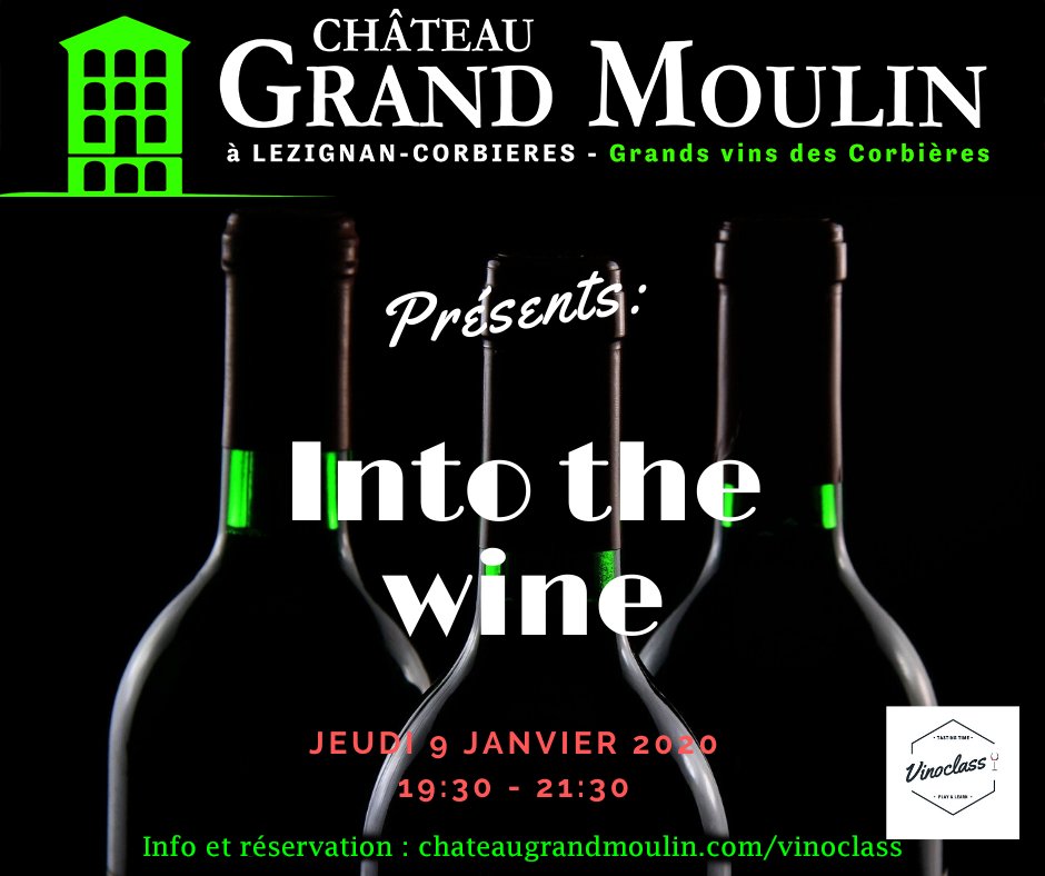 Le lien pour cet nouvel événement chateaugrandmoulin.com/vinoclass 
#chateaugrandmoulin #vinoclass #dégustation #winetasting #corbières #wine #vin #languedoc #occitanie