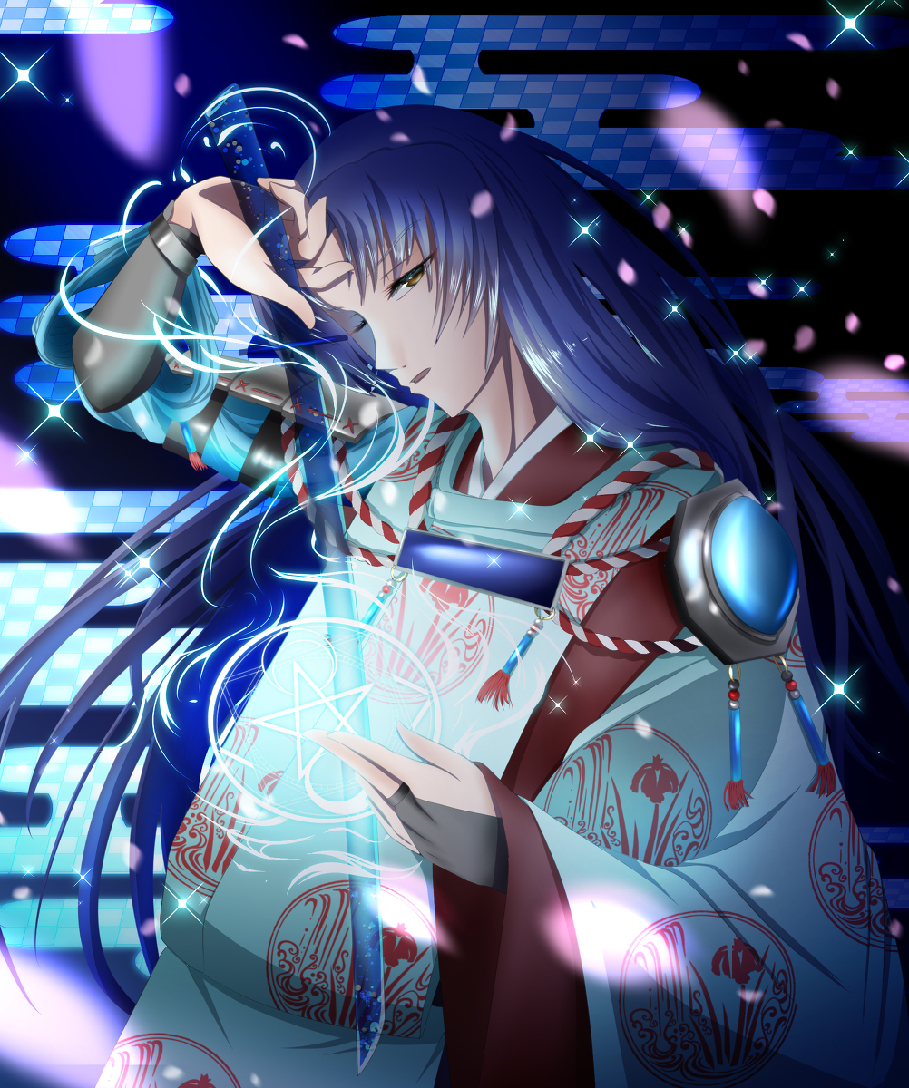 つっきー さぎょ Ar Twitter 年賀状イラスト 賀茂保栄 オリジナル 一次創作 オリキャラ 和風 アニメ塗り 年賀状 陰陽師 平安五神伝 T Co Kksh74nfqe