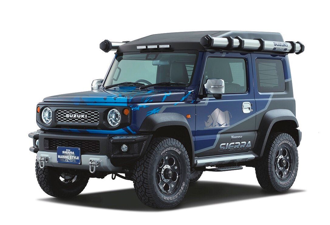 jipny_'s tweet photo. The #Jimny Marine Style will debut at #TokyoAutoSalon from January 10-12. #suzukijimny #awd #webmarketing #socialmediamarketing #allgrippro #suzuki #sponsor #Business #socialmedia #allgrip #advertise #4x4 #4wd #pic #offroad #outdoor #ambassador #advertising #wayoflife #suzukicars https://t.co/QGZeMuVL3y