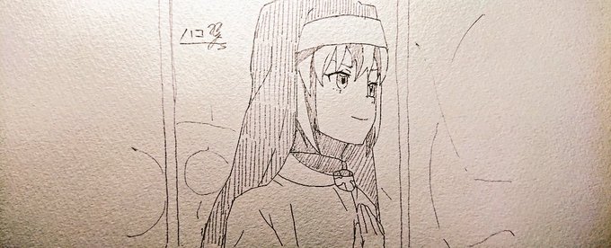 #1日1模写 
#炎炎ノ消防隊 
アイリス 