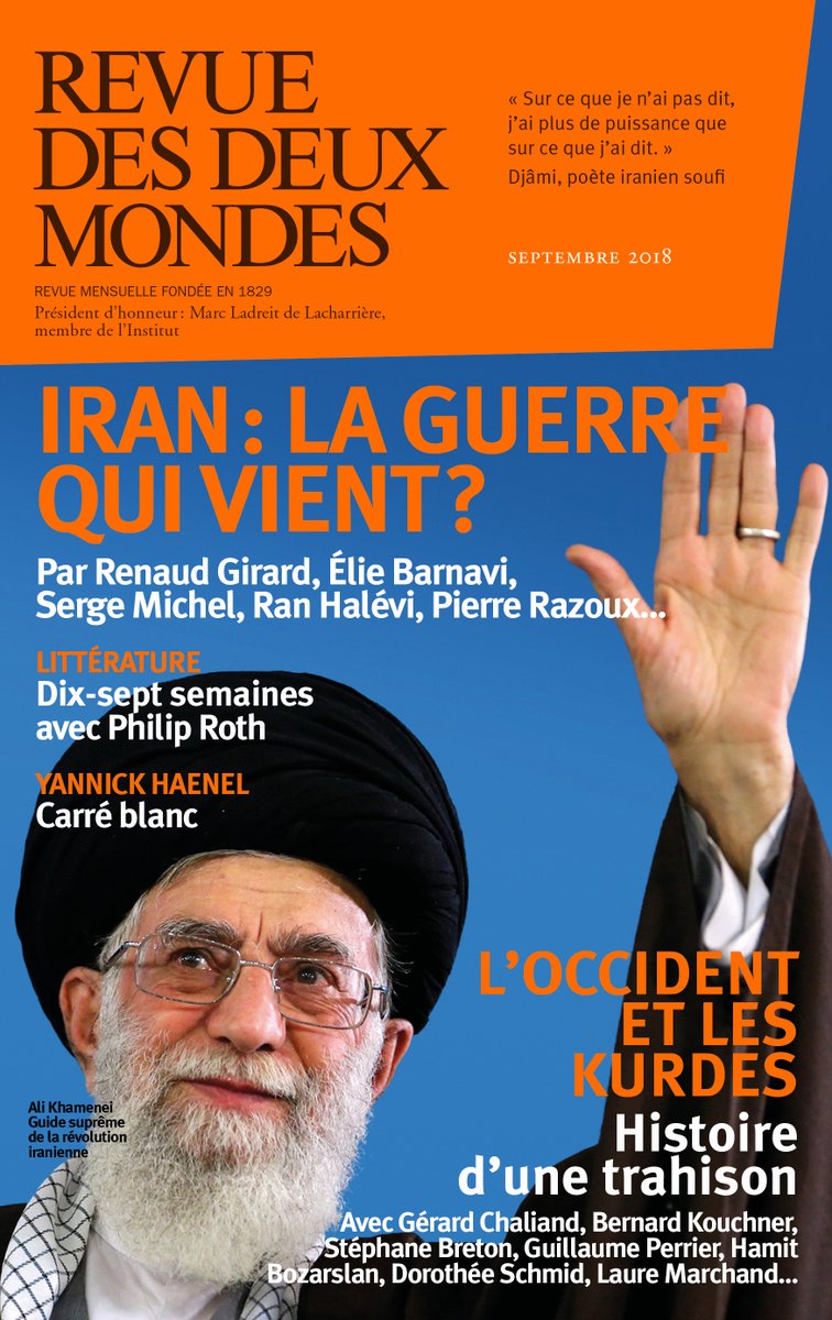 #Iran : la guerre qui vient ? 
Dangereuse mise à mort de l'accord sur le nucléaire iranien, luttes entre sunnites et chiites... découvrez ou redécouvrez notre dossier consacré à l'Iran dans la <a href="/Revuedes2Mondes/">Revue des Deux Mondes</a> #Trump #Souleimani #archives
> bit.ly/2sK16Iv