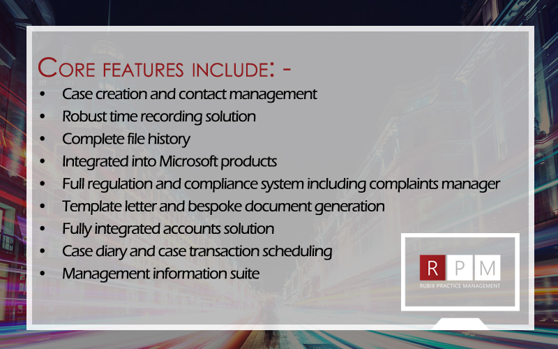 Rubix_Tech's tweet image. What are the core features of RPM - the case management system designed for SME law firms? bit.ly/31ZfFo5