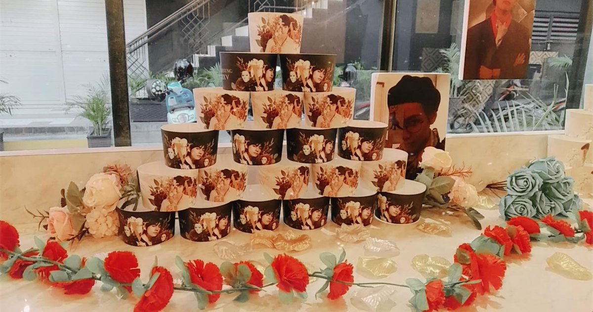 fruitaeting's tweet photo. Cups from @thebrokenthyrs 
Thamks for the event @JinHitEnt_Event 💜 https://t.co/rd6jf6dJnH