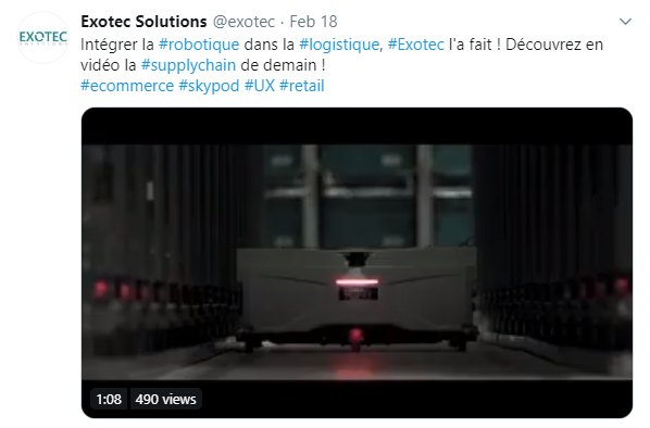 exotec's tweet photo. [#retrospective2019 #2] Découvrez la suite des moments forts pour #Exotec sur cette année 2019 ! 

#Logimat #BestProduct #DanceofRobots #campagneaffichage #DavidaGoliath #Raise #supplychaindufutur https://t.co/RpFFW9HXEm
