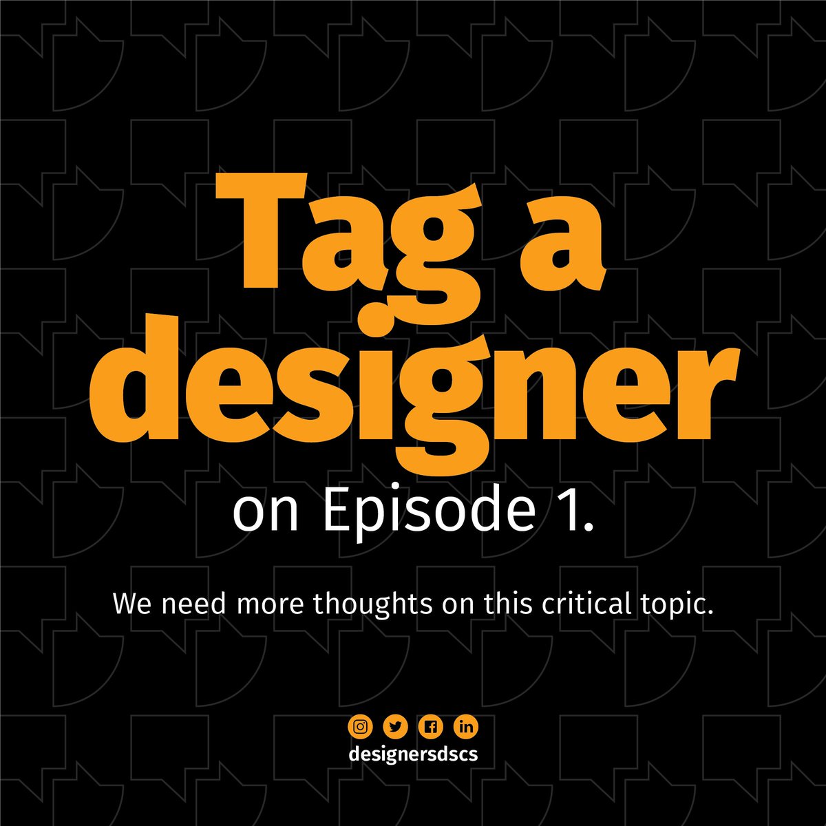 designersdscs's tweet photo. TAG A DESIGNER
#tagadesigner #designersdiscourse #designersdscs #discoveryourtruth #designconversation #designdialogue #designdiscourse #designdebate #designcommunity #nigeriandesigncommunity #designersinnigeria #nigeriandesigners #nigeriandesignindustry https://t.co/LcfIiYgpc9