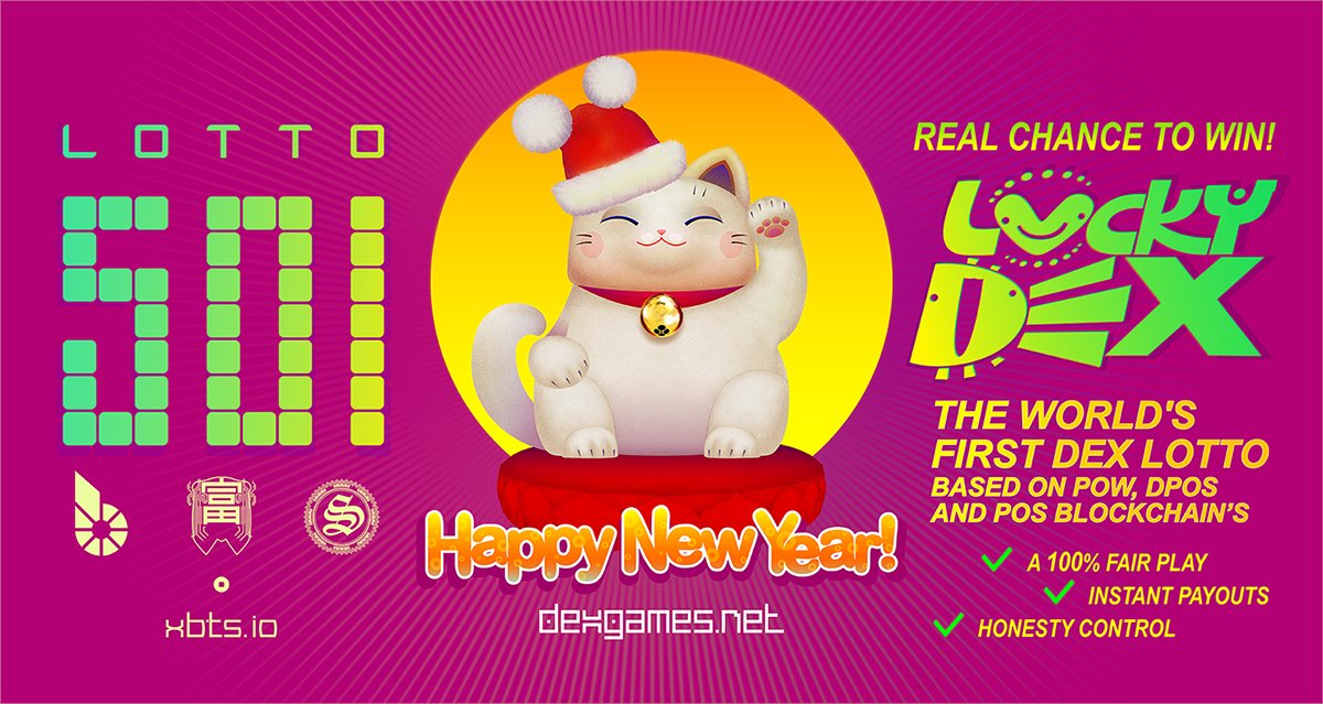 POSTcoinArena's tweet image. #cryptocurrency #postcoin #smartholdem #dex #games

#first #lottery series - "LOTTERY 501" will be held #soon! you will have a #chance to participate and try your #luck in the drawing of 1 #BTC, 100 000 #BTS, 500 000 #STH, 250 000 #POST. 
dexgames.net