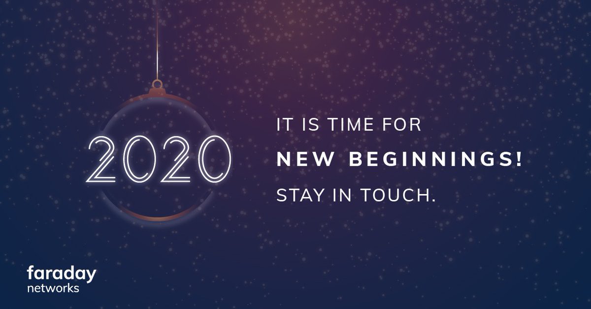 faradaynetworks's tweet photo. In the new year, we will continue to improve your connectivity by offering new horizons with the innovative perspective.
#2020 #faradaynetworks #sdlan #sdwan #sdbranch #faradayedge #edgeinfrastructuremanagement https://t.co/hH65NXMc9I