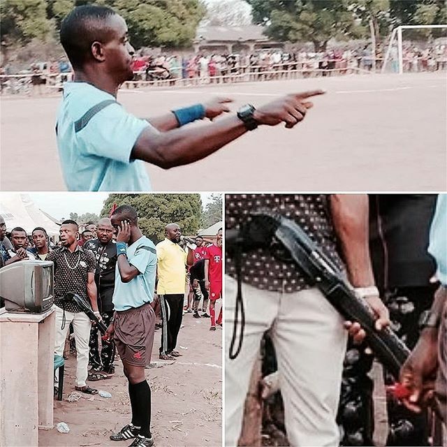 Fans_week's tweet photo. In Africa, You Don’t Fuck With VAR 🤚🤣
.
#var #epl #soccer #ronaldo #messi #football #sports #sport #fansweek #africa https://t.co/fJXXrV6iGC https://t.co/c8JEKpHcD2