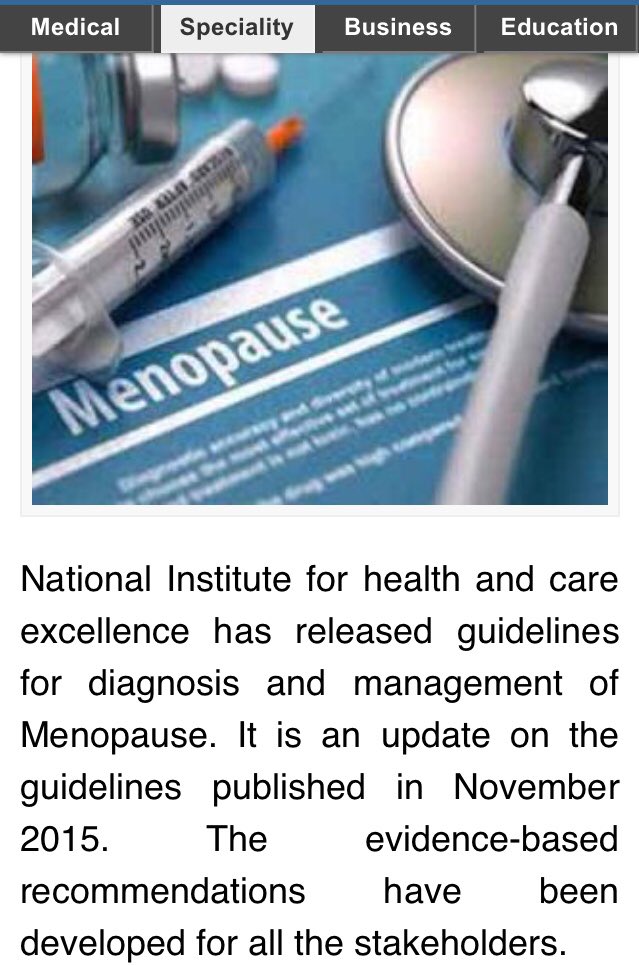 on Twitter "NICE has released updated Guidelines (as of