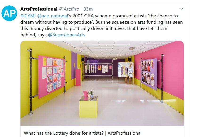 SusanJonesArts's tweet photo. #dycp #gfta #directfunding #artists NEED FAR FAR MORE of them need this than #artspolicy @ace_national meagre, over-competitive budgets allow for #rebalancing https://t.co/st6NvkLBu6