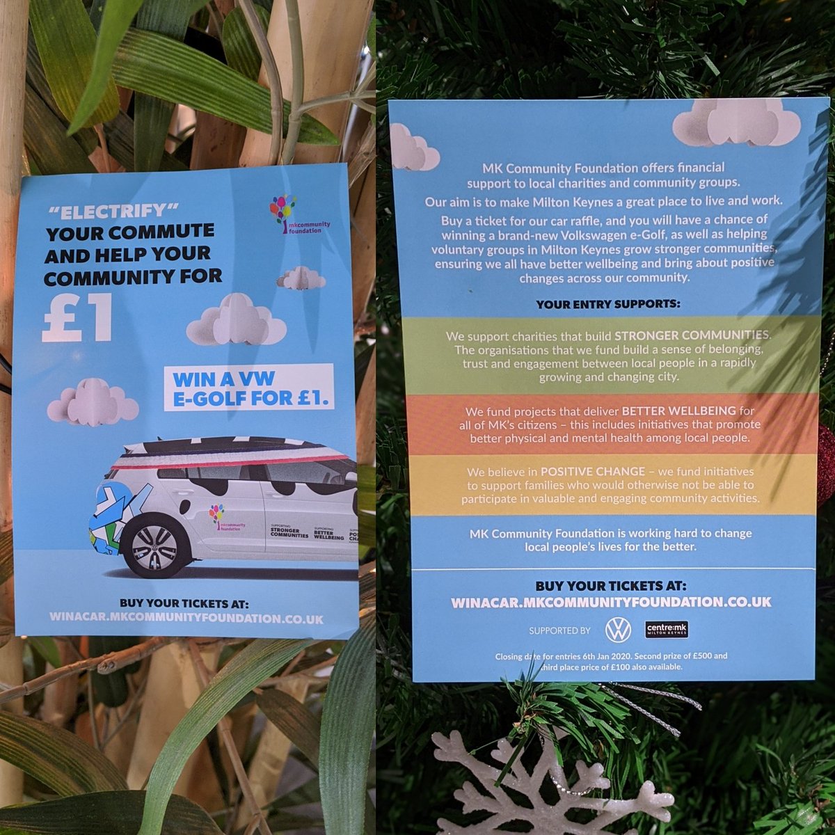 EVEC_MK's tweet photo. It's the final weekend to enter the @MKComFoundation Raffle! 🎟️
Win a #Volkswagen e-Golf for just £1!! ⚡
Follow the link below to grab your tickets! ⤵️ https://t.co/5y2ZFJkylT

#MKComFoundation #VolkswageneGolf #Raffle https://t.co/8LbPBYWGyu