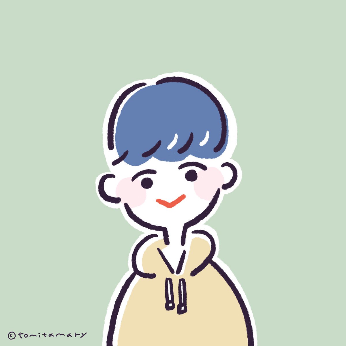 フリーアイコン 作成しました Sns Lineアイコンでのみご使用可能です 冨田マリー のイラスト