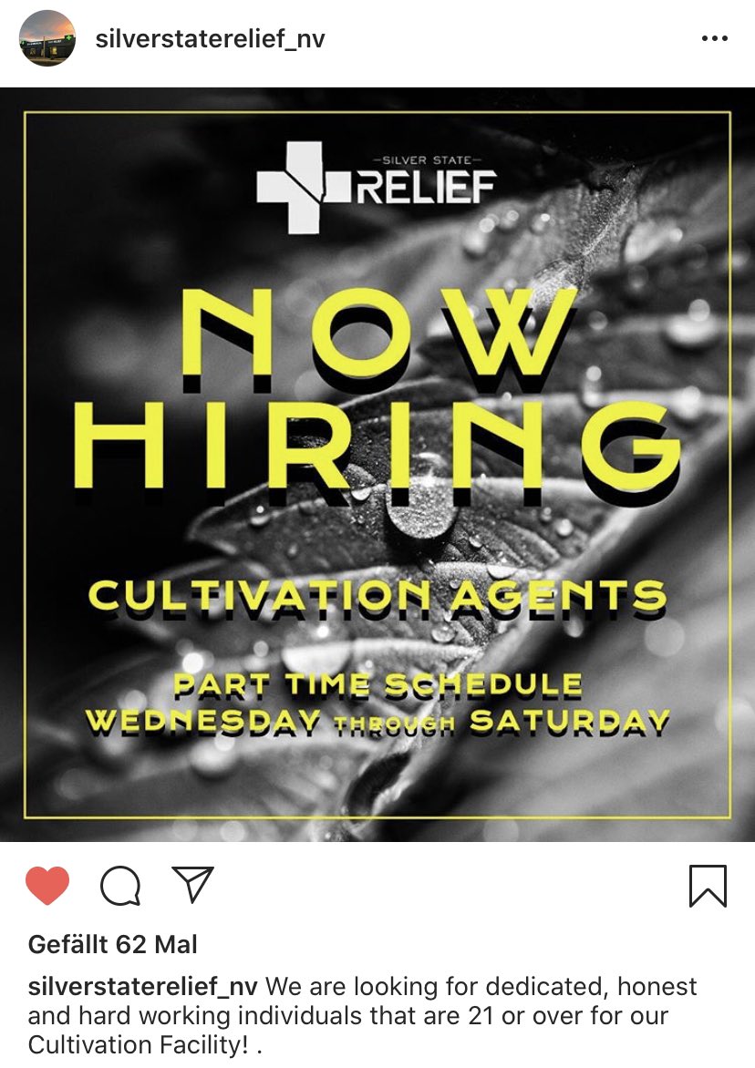 Ballsofsteel991's tweet photo. #Silverstaterelief hiring. Sounds like growth to me... $cxxi $cxxif https://t.co/v7rcKRB3ln