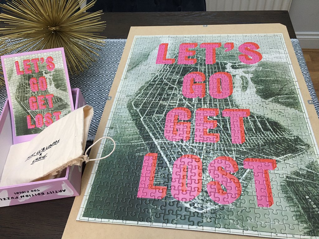 Finished my <a href="/printclublondon/">Print Club London</a> x <a href="/LuckiesOfLondon/">Luckies of London</a> x <a href="/hackneydave/">David Buonaguidi</a> #graphicdesign #puzzle got for #christmas - so enjoyed doing something that’s not on an iPad/laptop
