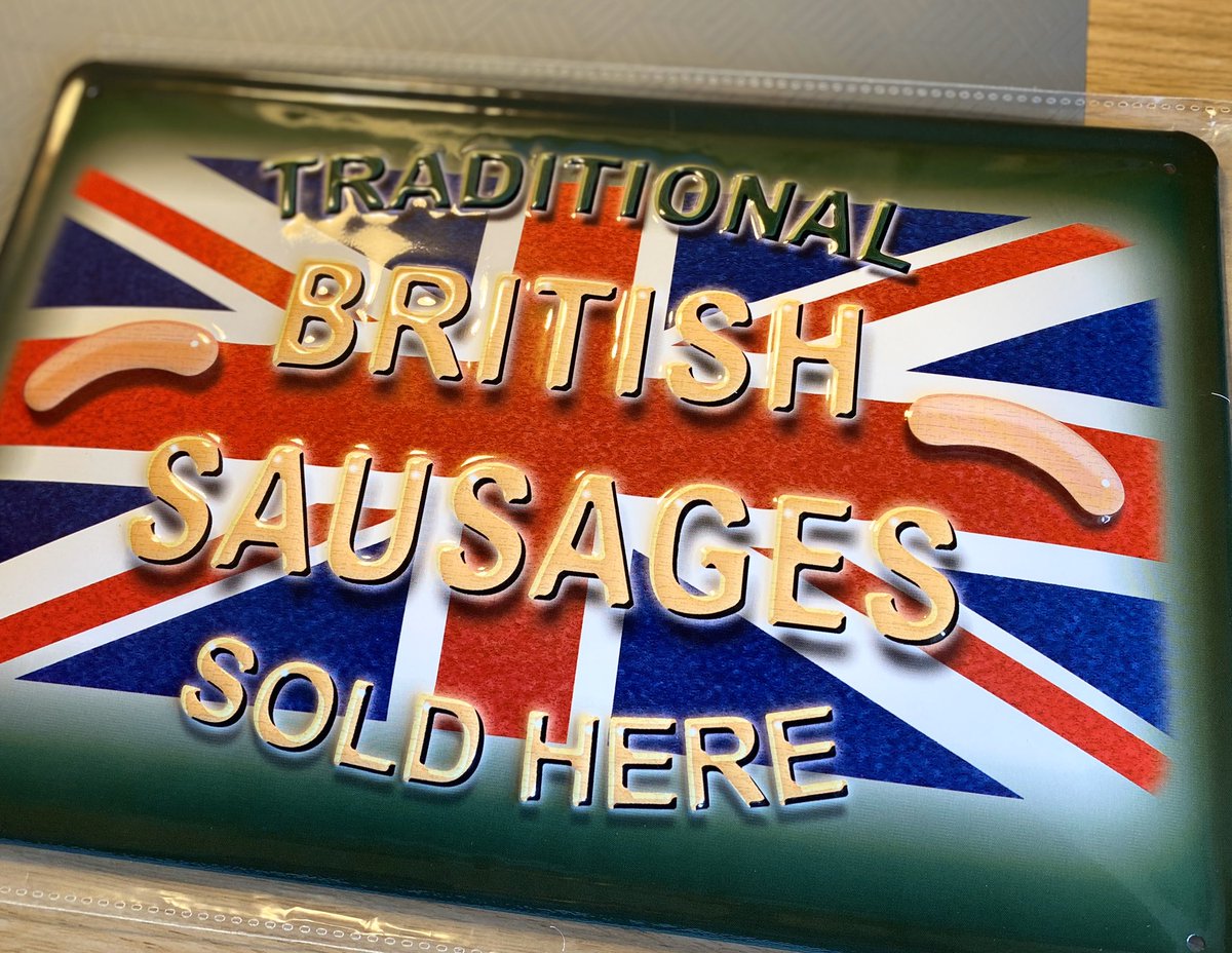 A #freebiefriday with a difference, your chance to give something to someone else! Please follow &amp; #RT but be sure to nominate the @ of a butcher who deserves to win this limited edition British Sausage sign.  I’ll pick a winner tonight.
