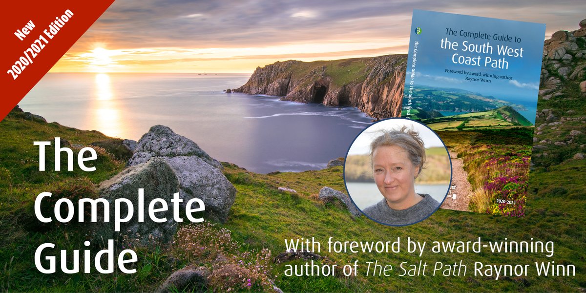 Our new Complete Guide to the South West Coast Path is now available with a very special foreword written by the fabulous @raynor_winn author of the award-winning book The Salt Path. £16 in our shop or free with membership to the Association (from £26.50) southwestcoastpath.org.uk/support-us/joi…