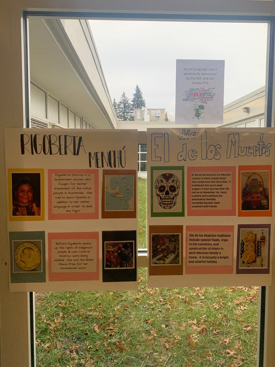 Thanks to the BEF and Groves PTA for sponsoring us!  World Language Day continues...