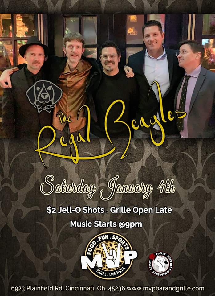 RegalBeaglesOH's tweet photo. Saturday night! 9pm-1am
LIVE at @MVPBarandgrille https://t.co/ru07WcBWOd