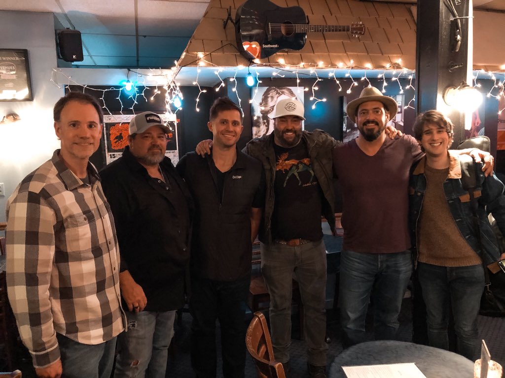 A great show with these talented guys last night. Thank you @bluebirdcafetn for always being special. #countrymusic #songwriters