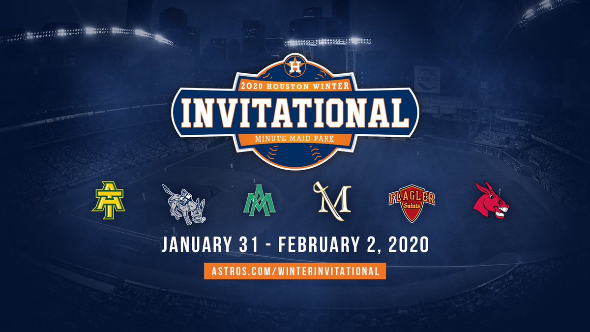 astros's tweet photo. Tickets are now on sale for the 2020 
Houston Winter Invitational! 

🎟: https://t.co/uRE6RLwP6p https://t.co/KGJWFPG3du