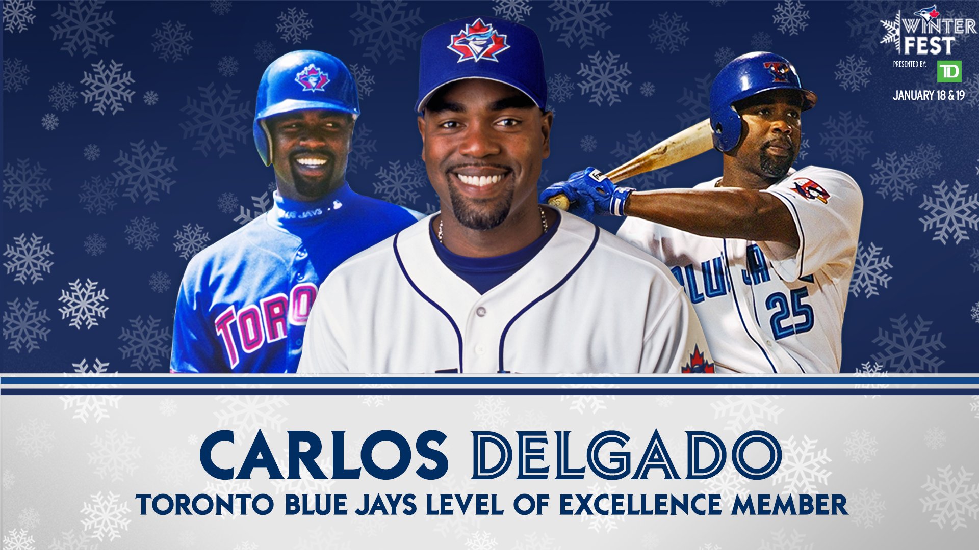 Toronto Blue Jays on X: SURPRISE! The great Carlos Delgado will be  attending #TBJWinterFest! Join us for an action-packed weekend:    / X