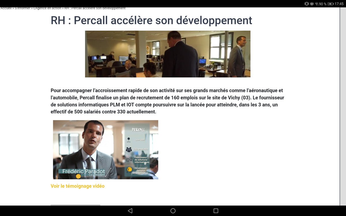 JosianeHadri's tweet photo. Pour accompagner l’accroissement rapide de son activité sur ses grands marchés comme l’#aéronautique & l’#automobile, #Percall finalise un plan de recrutement de 160 emplois sur le site de #Vichy. témoignage vidéo https://t.co/VT4qFPqec1 #PLM #IoT @AURAentreprises @AllierARAE https://t.co/0ElsKbEZ8g