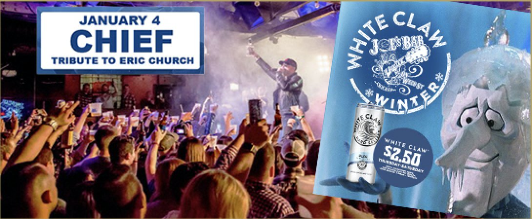 joesonweedst's tweet photo. TOMORROW: #WhiteClawWinter #WCW kicks off Jan. 4 with @TributeToChurch ❄️$2.50 @WhiteClaw 

More here > https://t.co/4GMpYTR0iF https://t.co/OrcX4uQGHA