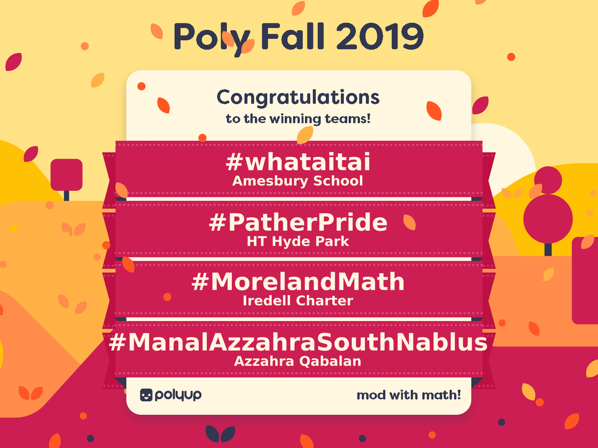 letsmod_ai's tweet photo. Here come another batch of #PolyFall2019 challenge #winners from across the globe - #congratulations! Your #team efforts have paid off π
Who's ready for the #PolySpring2020 challenge? It starts this coming Monday, January 6th π± https://t.co/hnYA8IewaM https://t.co/ocK1wi54wc