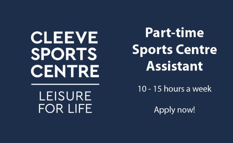 🤩NEW YEAR, NEW JOB!🤩
We are looking for a part-time Sports Centre Assistant to join our Sports Centre team:

&gt; 10 - 15 hours a week (flexible)
&gt; £10.00 p/hr
&gt; Minimum of one year experience working in the fitness and leisure industry
Apply➡️ cleeveschool.net/Vacancies/Curr…

#CheltJobs