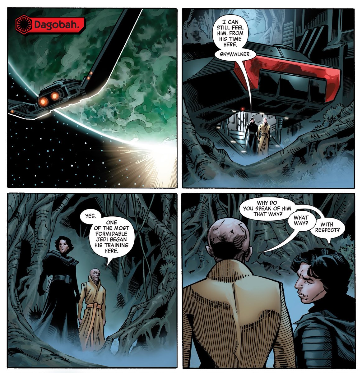 TomTaylorMade's tweet photo. Hey, #StarWars #RiseofSkywalker fans. 
Here's key scene a lot of people missed from our Age of Resistance: Snoke story.
When Snoke took #KyloRen to Dagobah and dropped THIS about Luke... https://t.co/TtNMK9NNfU