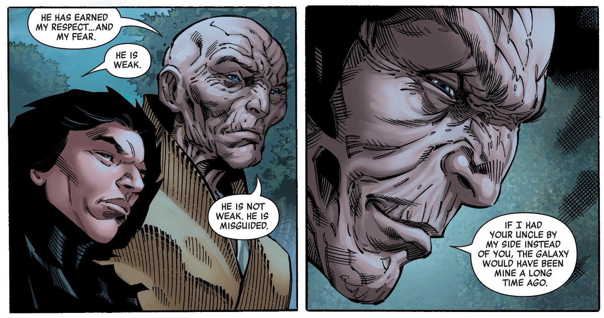 TomTaylorMade's tweet photo. Hey, #StarWars #RiseofSkywalker fans. 
Here's key scene a lot of people missed from our Age of Resistance: Snoke story.
When Snoke took #KyloRen to Dagobah and dropped THIS about Luke... https://t.co/TtNMK9NNfU