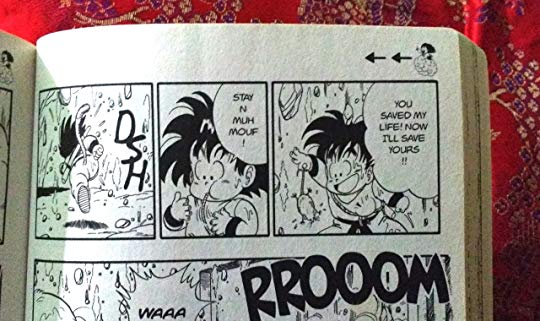 @2117star Goku being afraid of a mouse is funny, when he did this on DB 