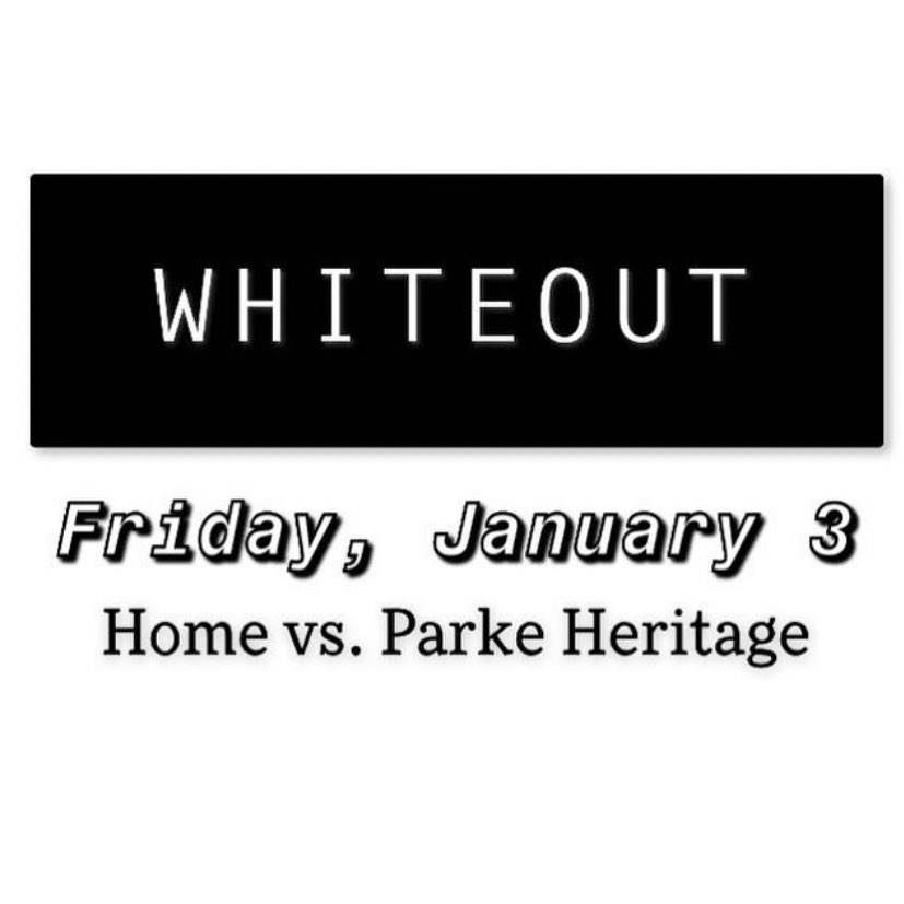 JV STARTS AT 6, VARSITY FOLLOWS. BE THERE &amp; BE LOUD!!🤍🖤💛🐯🏀