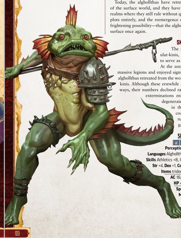 Skum: This is a hot sexy fish man. HOT!  #PF2  #TTRPG