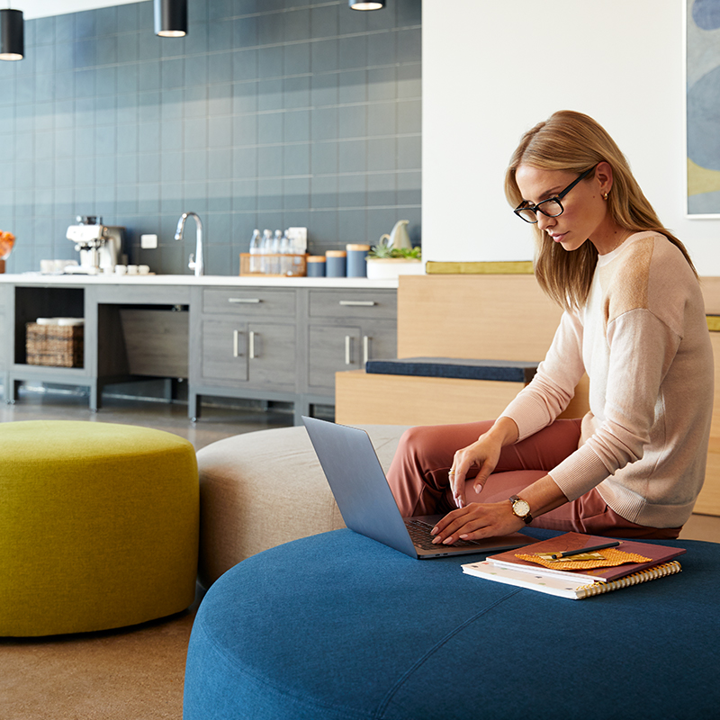 Soft seating that’s made for hard work. #VariSpace