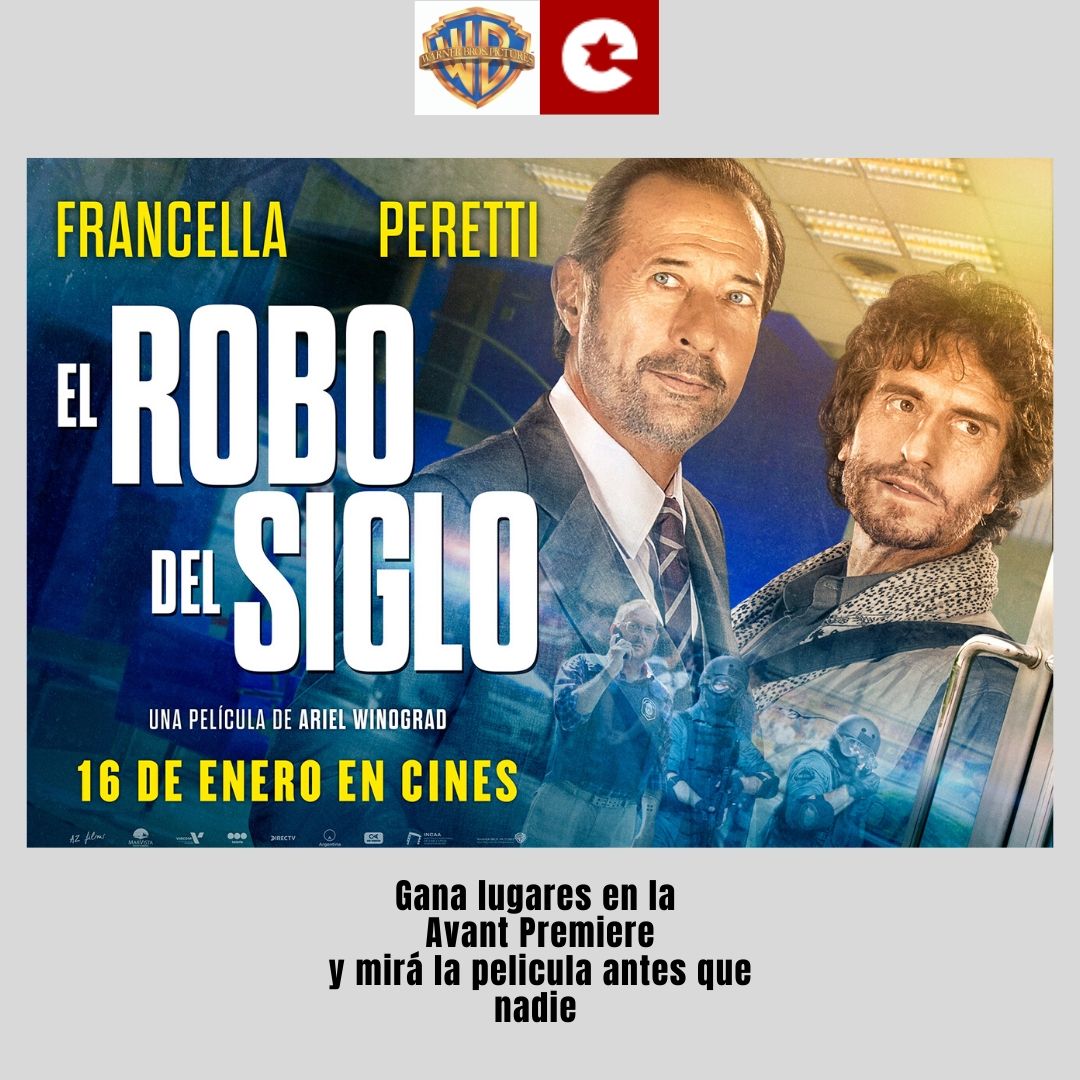 escribiendocine's tweet photo. Querés ir a ver #Elrobodelsiglo de antes que nadie? Gracias a @WBPictures_Ar vas a poder
RT y follow
La Avant es el 14 de enero en CABA https://t.co/yy4YJDb1OF