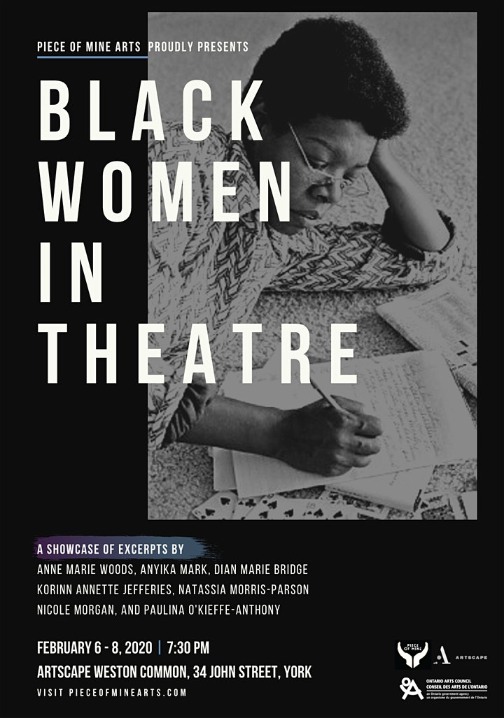 LanrickBennett's tweet photo. #FYI Black Women in Theatre via @Pieceofminearts Feb 6th to Feb 8th at @Artscape #WestonCommon HT @AnyikaMark @Paulina_Okieffe @DianMBridge @korinnannette https://t.co/9GxR0kn1ca https://t.co/iqFDmuH8iQ