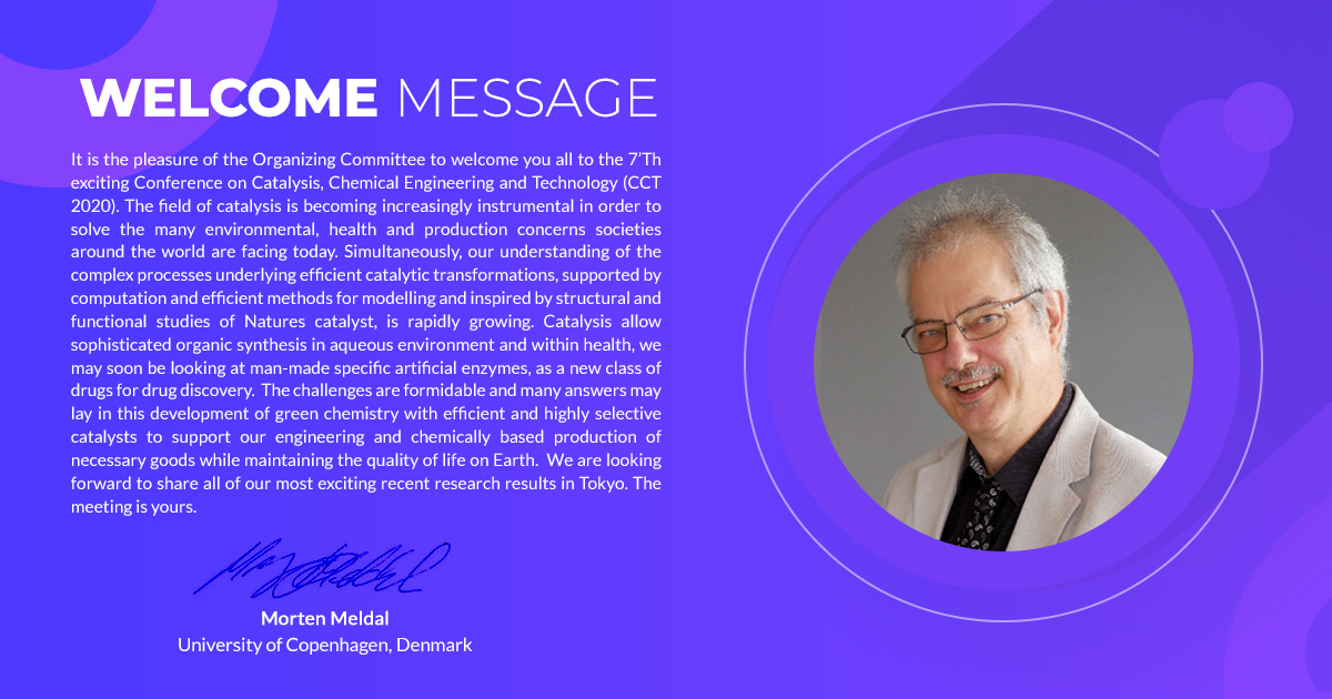 CatalysisEvent's tweet photo. Prof. Morten Meldal from @koebenhavns_uni is welcoming you to listen his talk on Organozymes: Structured peptide ligands in transition metal catalysis @CatalysisEvent 

For more details please visit: https://t.co/EuhlQ5pwI4

#Catalysis2020 #ChemicalEngineeringConferences https://t.co/mJpeMorPwc