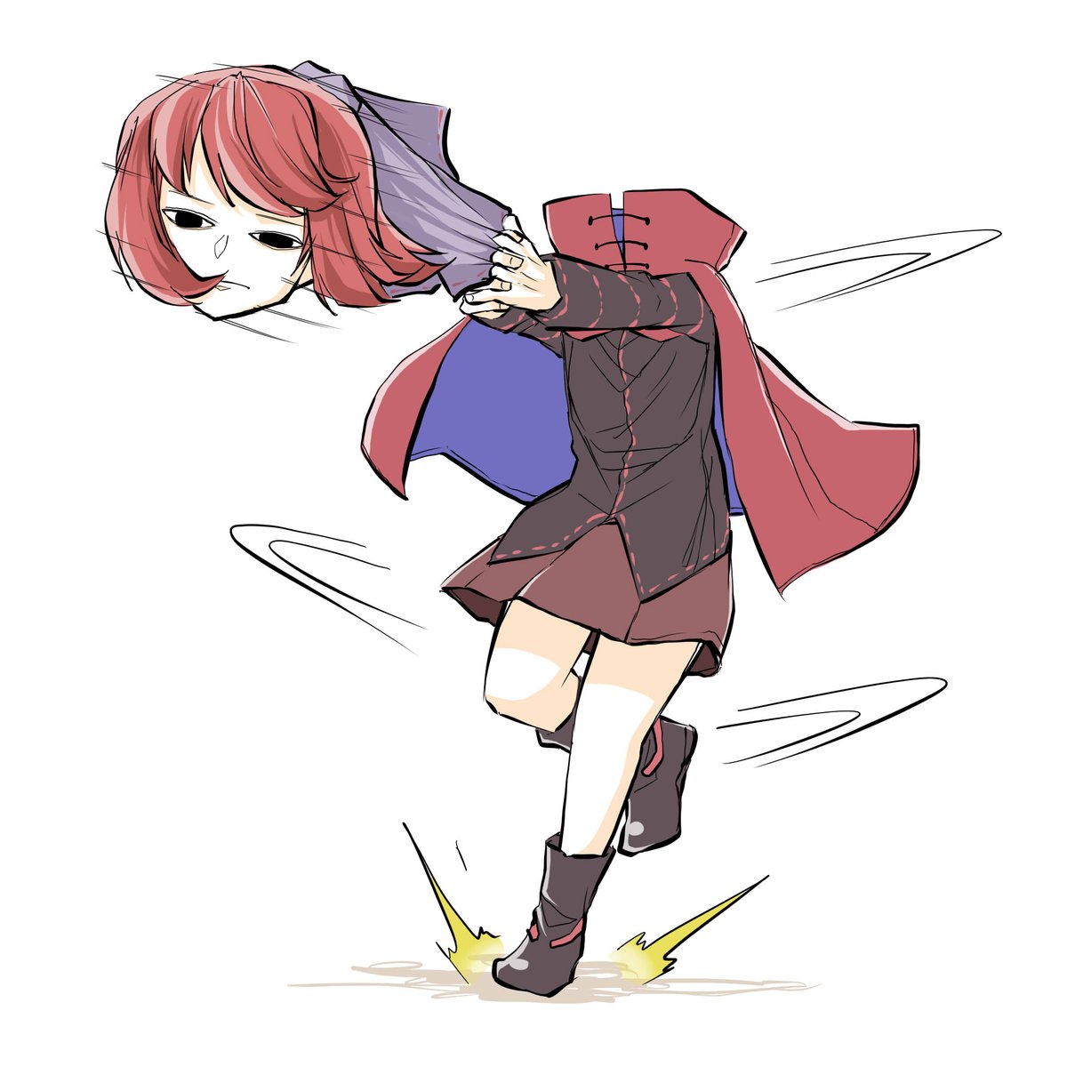 赤蛮奇 「ハンマー投げ 」|ぺろぽねそすのイラスト