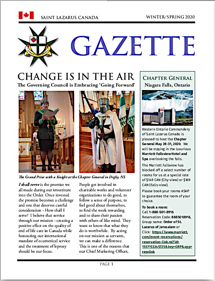 Order of Saint Lazarus Canada tweet media