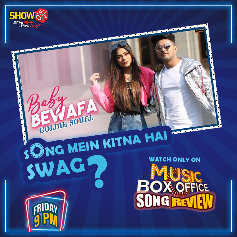 EPICMusic_TV's tweet photo. How much #Swag in #BabyBewafa by #GoldieSohel
To Know, watch #MusicBoxOffice tonight @ 9 PM only on @showboxchannel https://t.co/n9WyMqUYW6