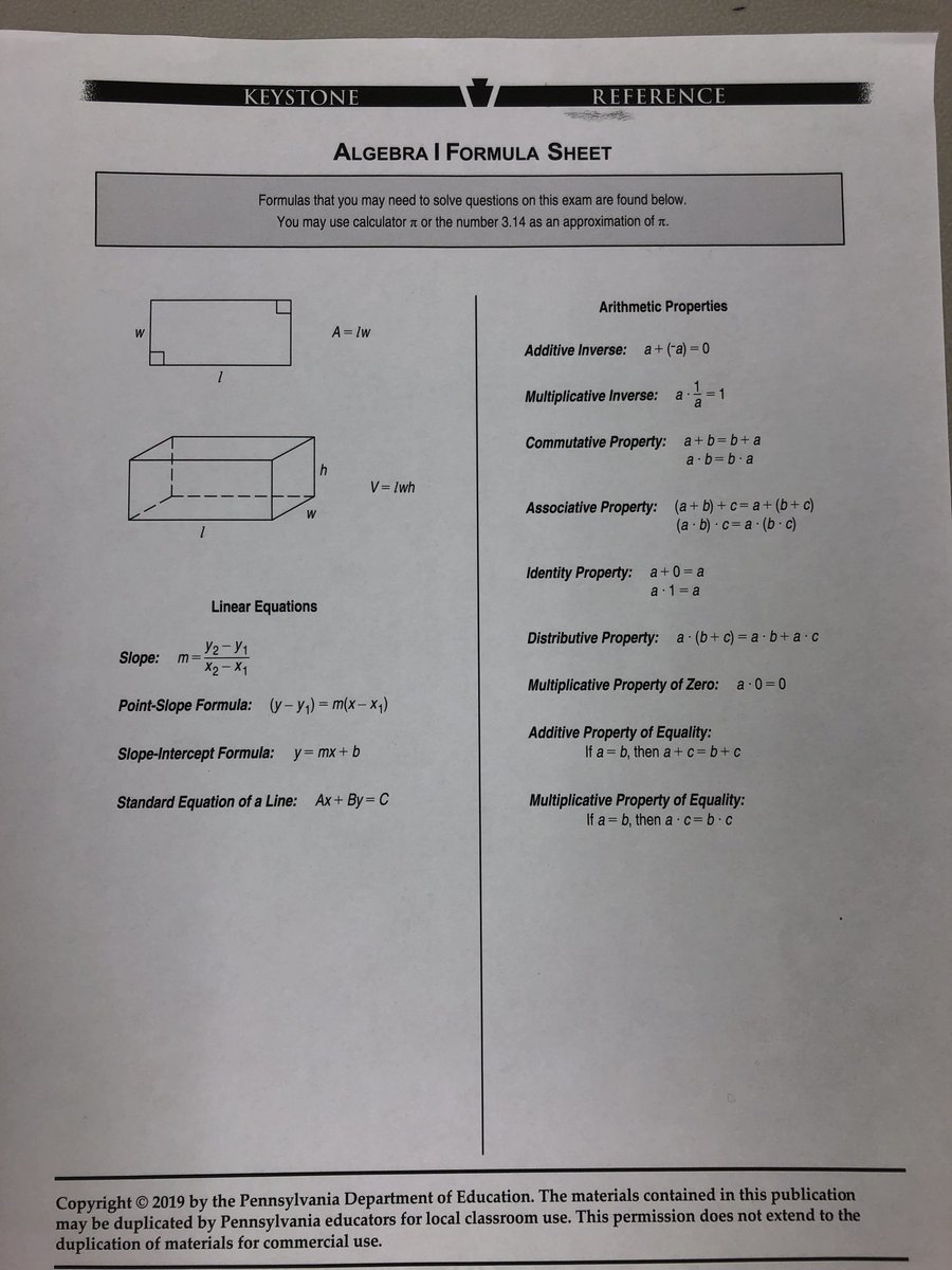 HSDMath's tweet photo. Keystone Algebra Testing starts on Monday for high school students in Algebra 1B. https://t.co/qMyIjXJNXK