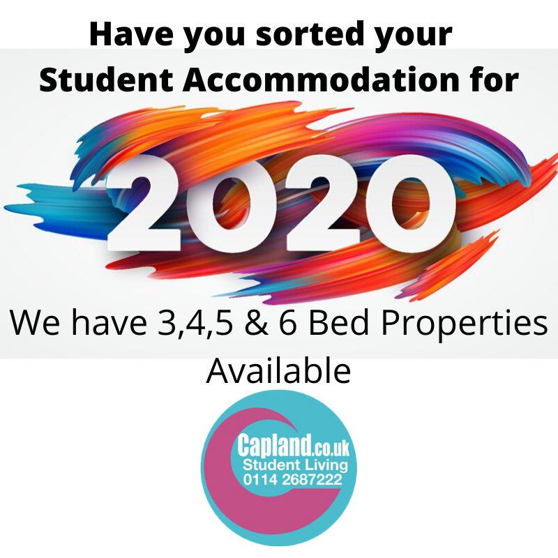 caplandstudents's tweet photo. Check our our Sheffield Student Accommodation still available for 2020/21
See our website https://t.co/OcYQQIaJCe https://t.co/dW17fJxP6J