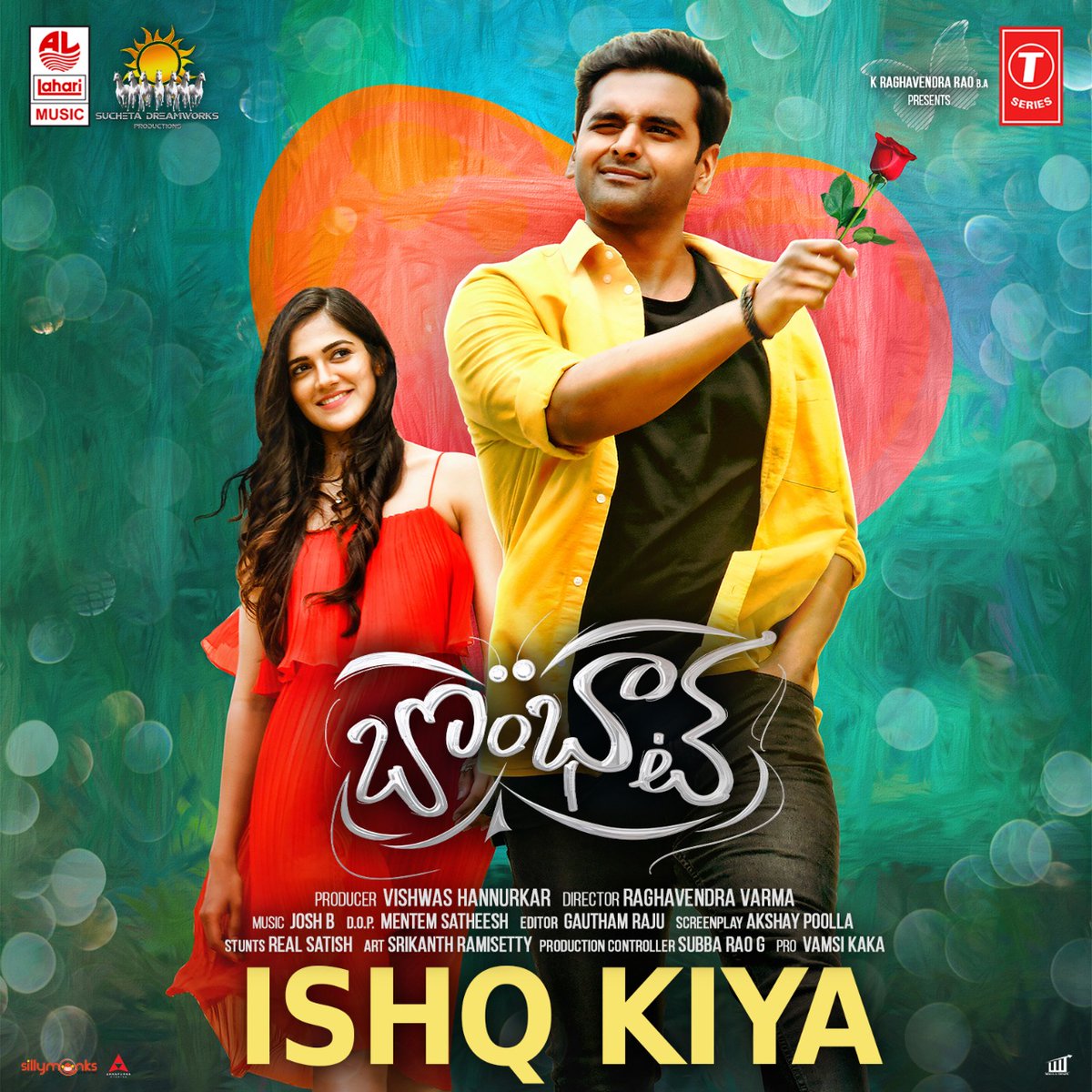 phanikandukuri1's tweet image. Listen to soulful number #ISHQKIYA from the movie #Bombhaat, launched by the superhit composer @MusicThaman...

youtu.be/3BPmOprj4r0
#Sushanth @iChandiniC @SimranCOfficial #RaghavendraVarma #Vishwas @Josyabhatla @SuchetaDream @Ragavendraraoba 
@LahariMusic