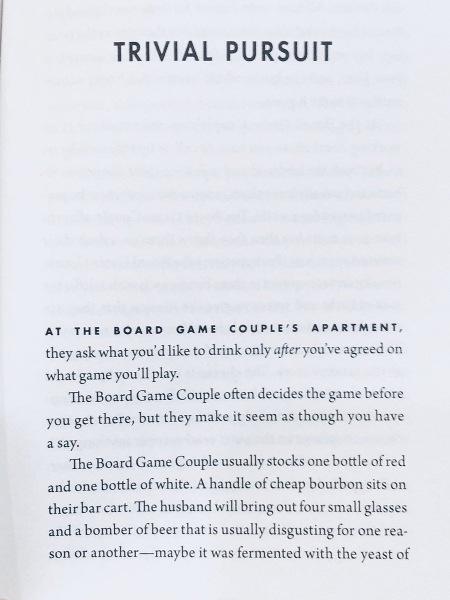 1/3/2020: "Trivial Pursuit" by  @jacjemc, from her collection FALSE BINGO, out now from  @fsgbooks. Available online at  @GuernicaMag:  https://www.guernicamag.com/trivial-pursuit/