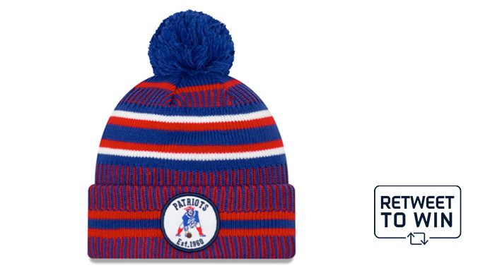 Patriots's tweet image. It&apos;s #PatsHatFriday and Game Day Eve!

RT to enter to win a #Patriots knit @NewEraCap.

Rules: bit.ly/2QBoCiW