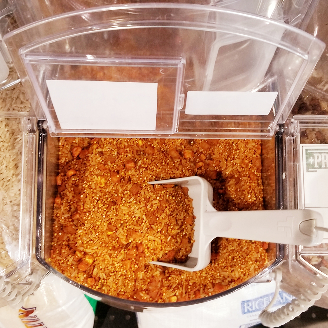 Provisionshbg's tweet photo. SPICY QUINOA PILAF
1 Cup Spicy Quinoa Pilaf Mix
2 Cups Water
2 Tablespoons Butter (optional)
Bring water to a boil in sauce pan, add butter. Add pilaf mix, stir once; reduce heat to low, simmer covered for 15 min. Remove from heat, steam covered for 5 mintues. Fluff and serve. https://t.co/Rqls4iSLzA