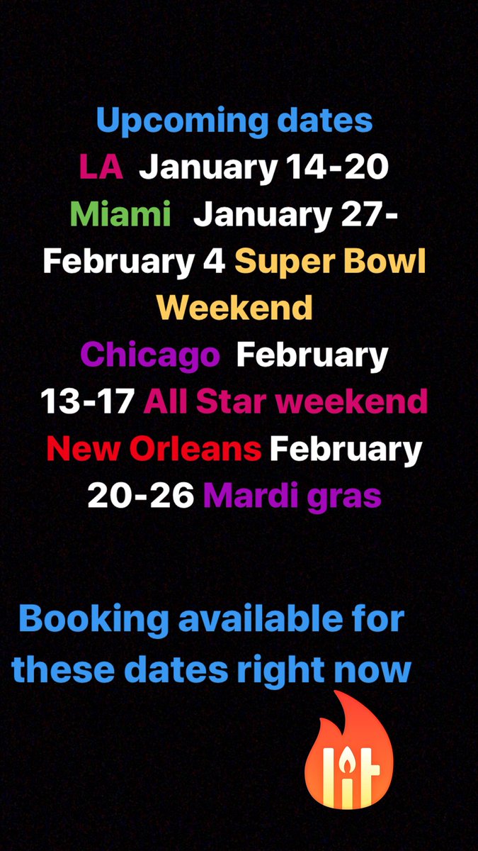 JustBeingStorm's tweet photo. Booking available right now #SuperBowlLIV #mardigras #AllStar2020 #LosAngeles #miami #NewOrleans #models #strippers #HOSTING https://t.co/X1Fj0WSH56