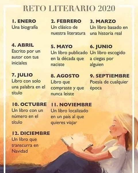 ¿Empezamos el reto literario del año? ❤📖