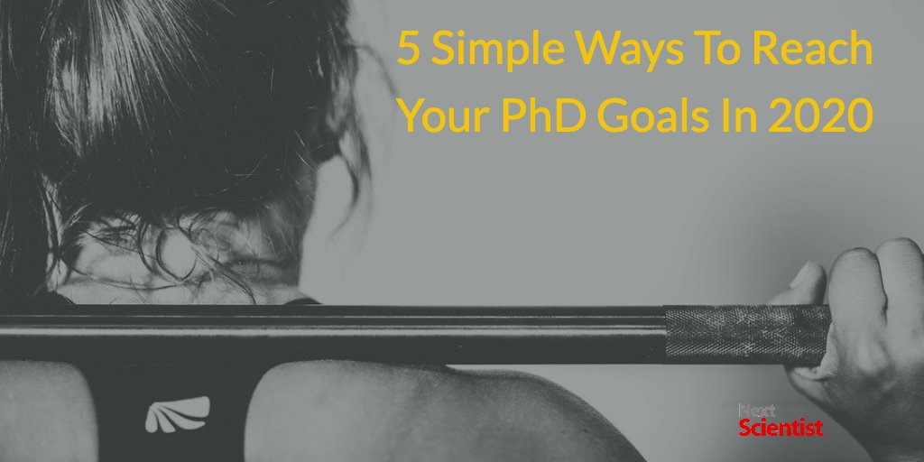 5 Simple Ways To Reach Your PhD Goals In 2020

nextscientist.com/phd-goals/

#phdlife #phdchat #gradschool #graduatestudent